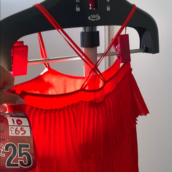 Beautiful spicy red cocktail maxi dress - Picture 2 of 4